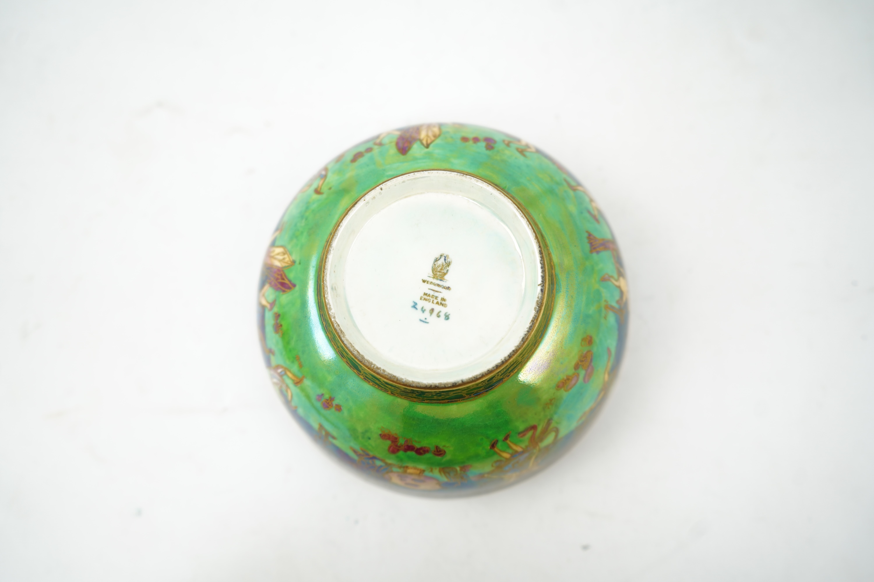 Daisy Makeig-Jones (1881-1945) for Wedgwood: A Fairyland lustre ‘Leap Frogging Elves’ bowl